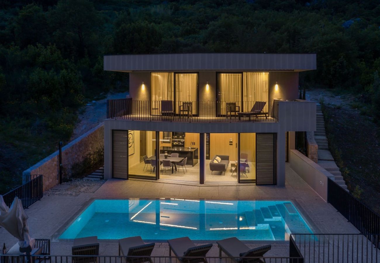 Villa in Rožat - Villa Eros with Heated Pool near Dubrovnik 