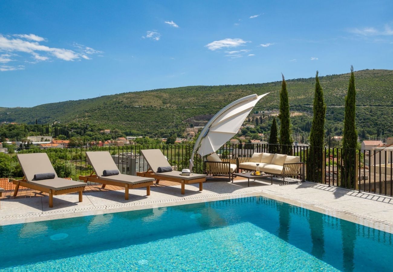 Villa in Rožat - Villa Eros with Heated Pool near Dubrovnik 